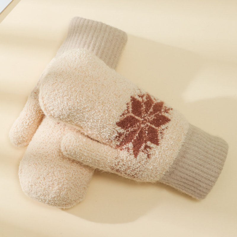 Warm Snowflake Gloves