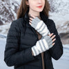 Striped Knitted Gloves