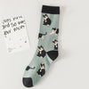 Vintage Cat Print Socks