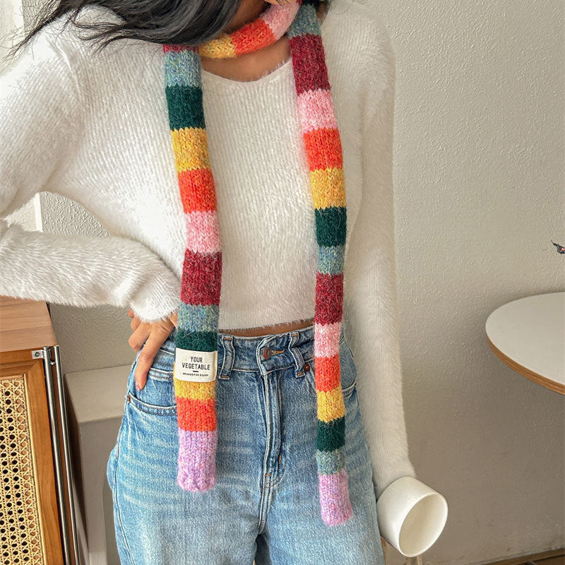 Colourful Striped Scarf