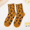 Casual Heart Print Socks