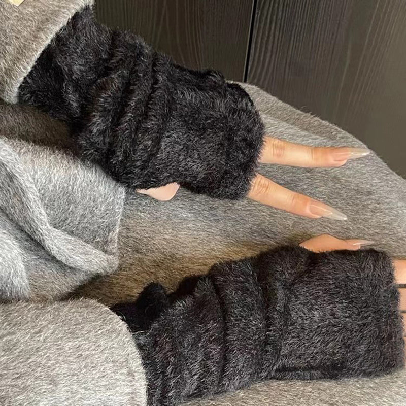 Solid Colour Warm Gloves