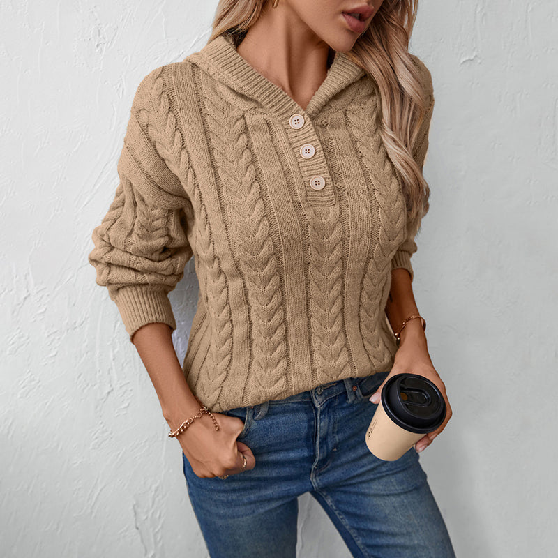 Casual Cable Knit Sweater