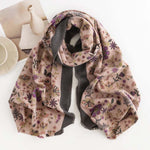 Vintage Floral Print Scarf