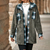 Warm Plaid Plush Coat