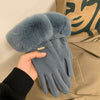 Solid Colour Warm Gloves