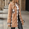 Warm Plaid Plush Coat