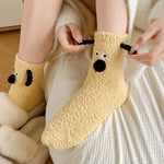 Cartoon Dog Plush Socks