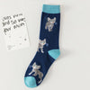 Vintage Cat Print Socks