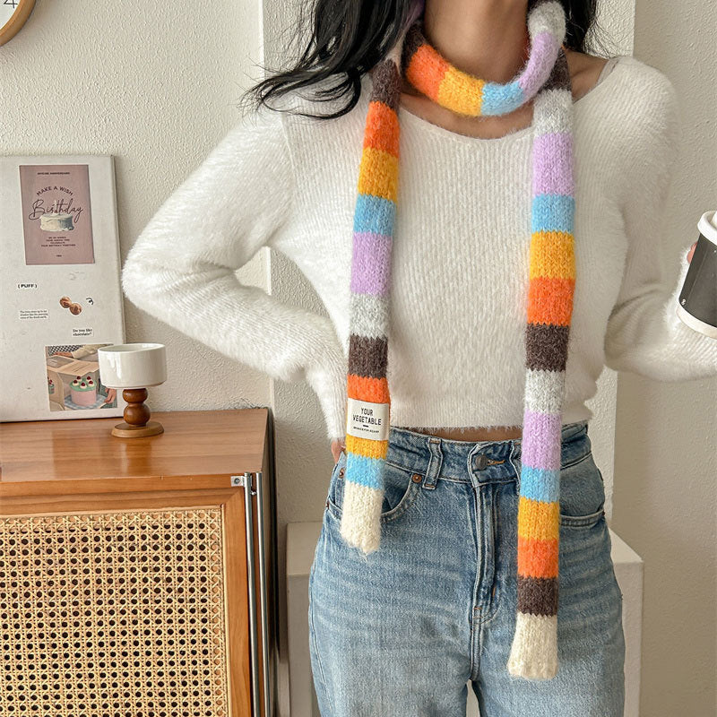 Colourful Striped Scarf