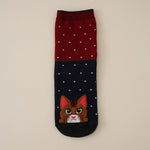 Cartoon Cat Print Socks