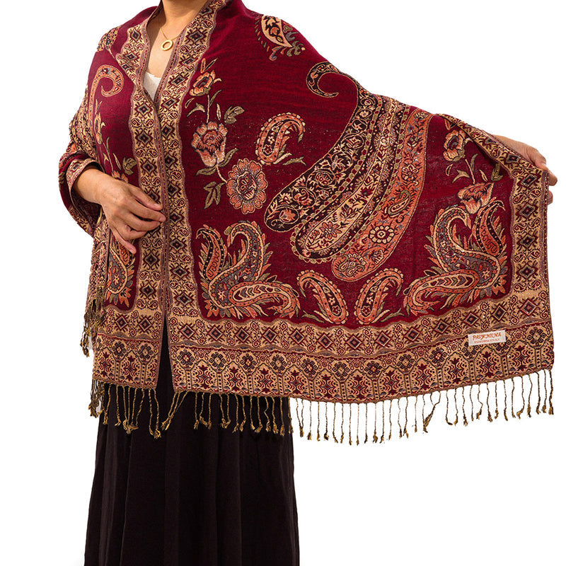 Vintage Ethnic Print Shawl