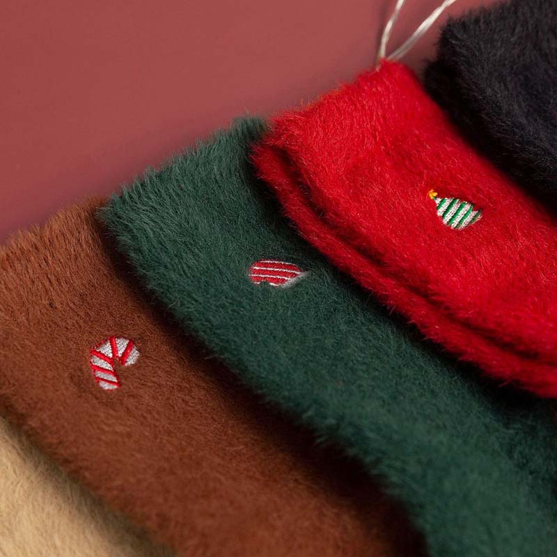 Warm Plush Christmas Socks