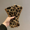 Leopard Print Warm Gloves