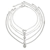 Heart Pendant Necklace Set