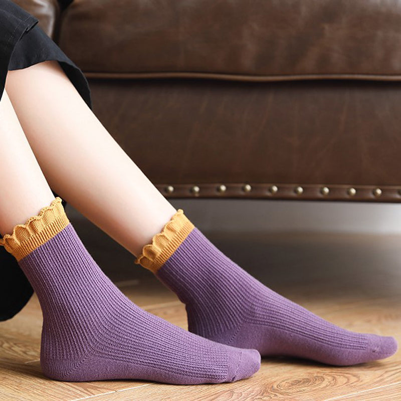 Vintage Colour Block Socks