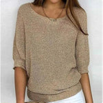 Solid Colour Casual Sweater