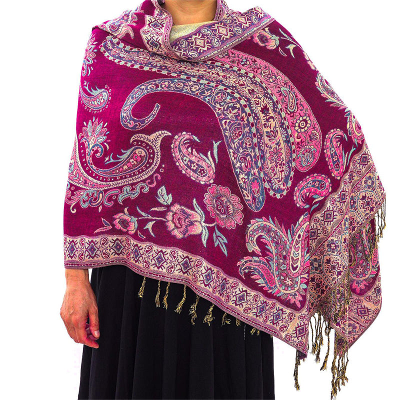 Vintage Ethnic Print Shawl