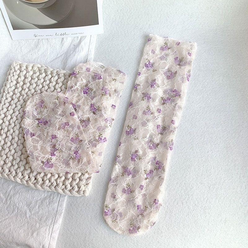 Floral Lace Socks