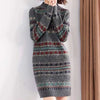 Vintage Ethnic Knitted Dress