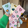 Casual Heart Print Socks