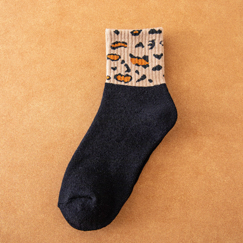 Leopard Print Warm Socks