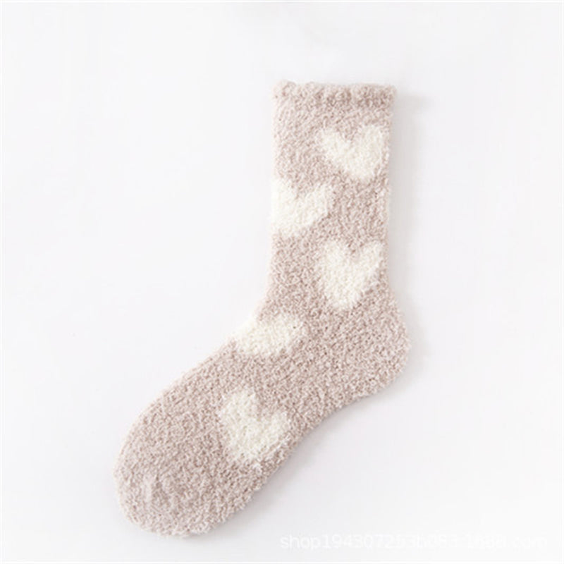 Heart Pattern Warm Socks