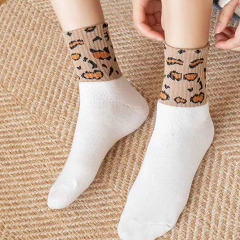 Leopard Print Warm Socks