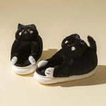 Cartoon Cat Plush Slippers