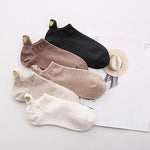 Heart Embroidered Casual Socks