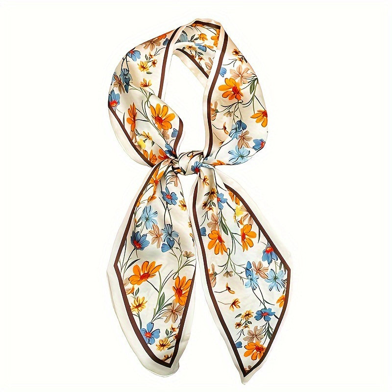 Elegant Floral Print Scarf