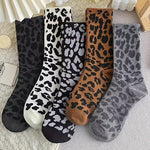 Vintage Leopard Print Socks