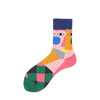 Abstract Colour Block Socks