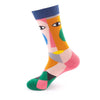 Abstract Colour Block Socks