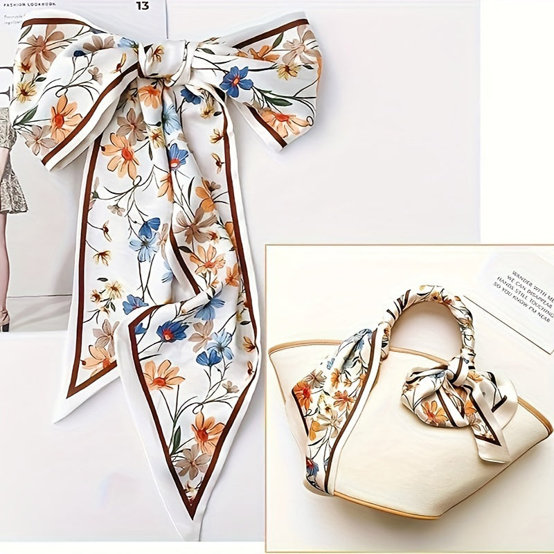 Elegant Floral Print Scarf