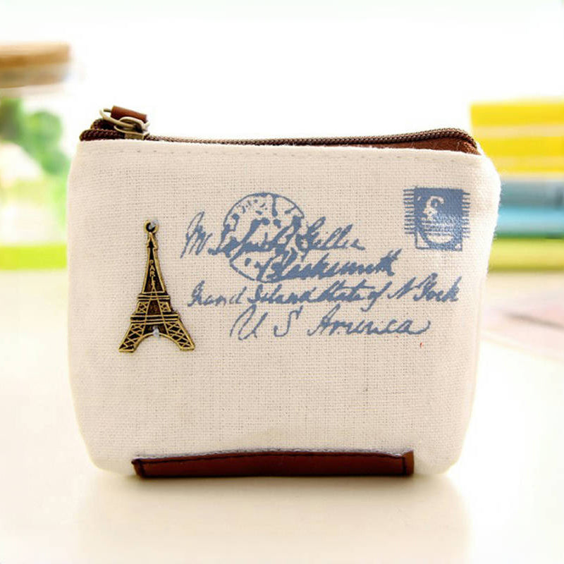 Vintage Canvas Coin Purse