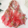 Vintage Floral Print Scarf