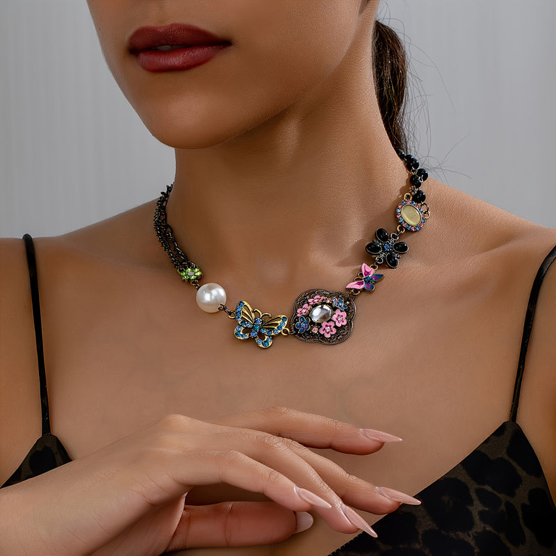 Vintage Ethnic Butterfly Necklace