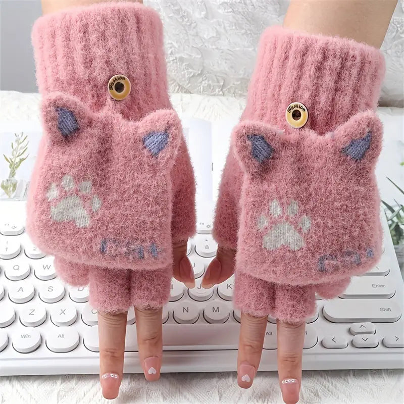 Cartoon Warm Gloves