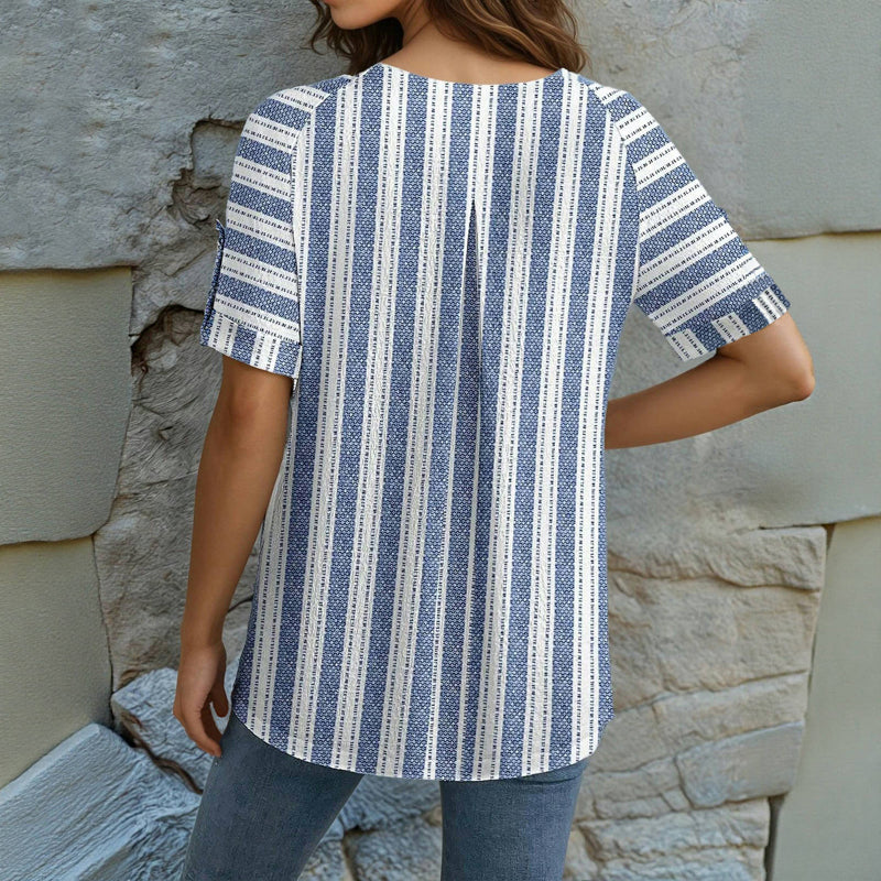 Casual Striped Blouse