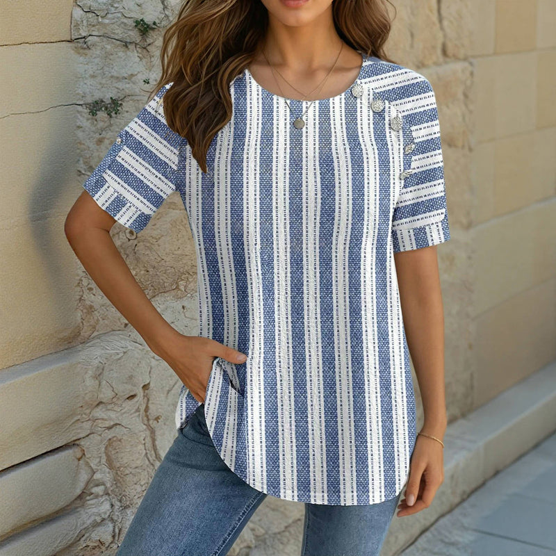 Casual Striped Blouse