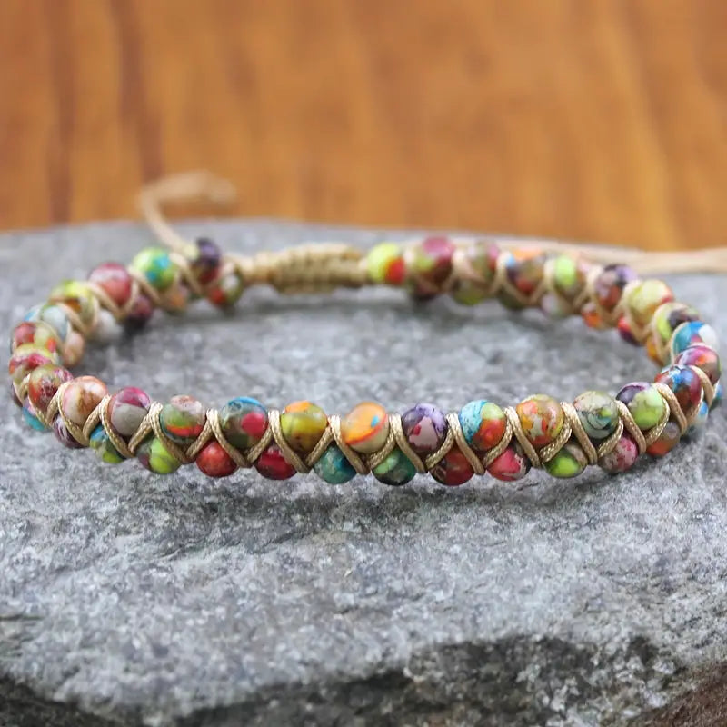 Bohemian Colourful Braided Bracelet