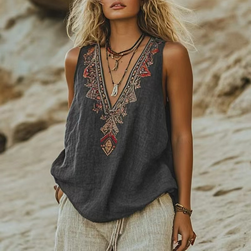 Vintage Ethnic Tank Top – Susan Julie