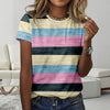 Colour Block Striped T-Shirt