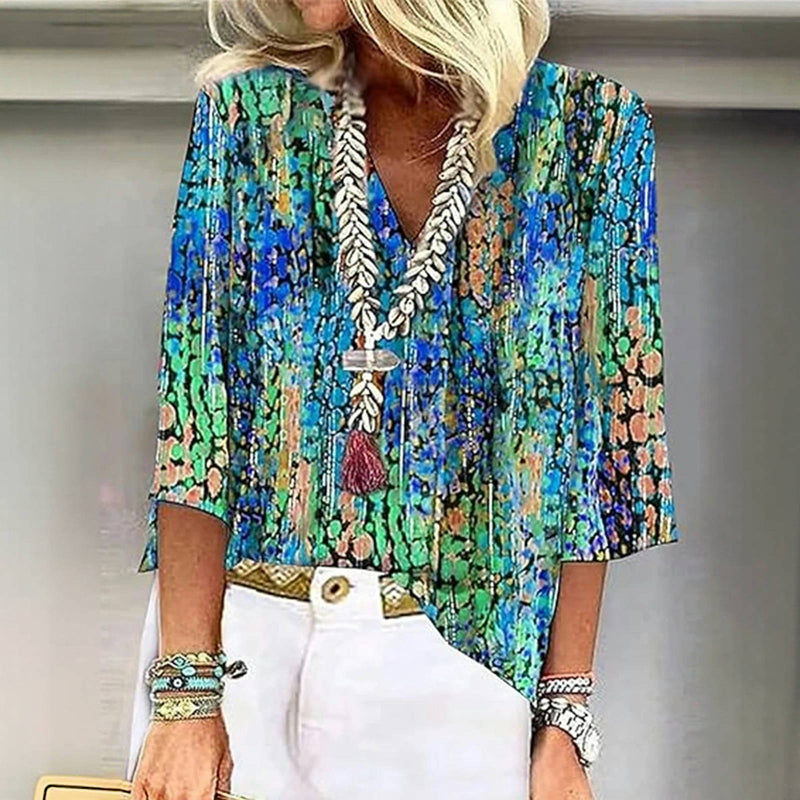 Vintage Colourful Blouse