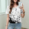 Colour Block Floral T-Shirt
