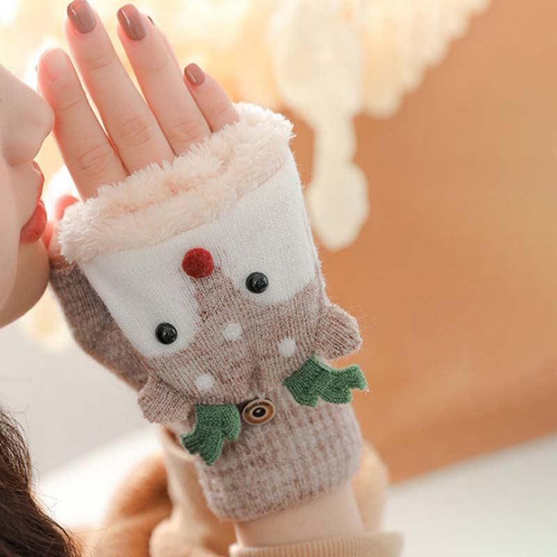 Cartoon Christmas Gloves