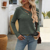 Casual Solid Colour Blouse