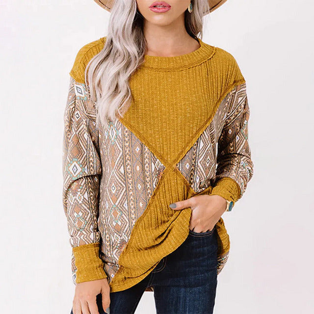 Casual Abstract Print T-Shirt