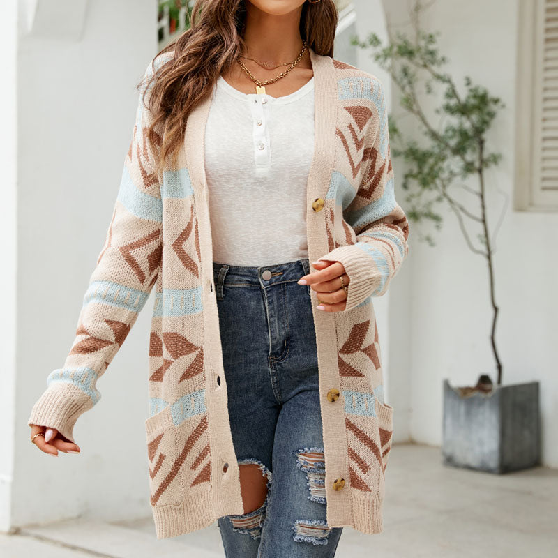 Casual Vintage Knitted Cardigan